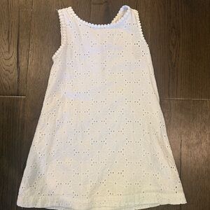 White Eyelet Kids Dress